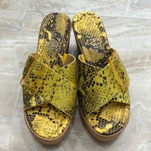 Donald Pliner cork wedges